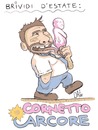 Cartoon: cornetto arcore (small) by dan8 tagged pdl satira politica estate gelato