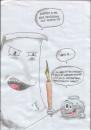 Cartoon: Ink and Paper (small) by bauerfreshskco tagged tinte,papier,ink,paper