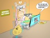 Cartoon: Cyberkriminalität (small) by Mittitom tagged computer,cyberspace,betrug,krimminalität
