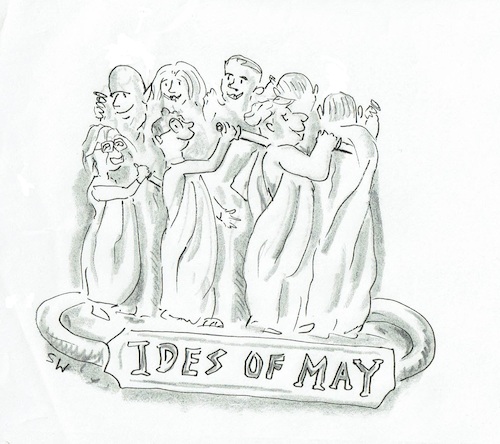 Cartoon: Beware the Ides of May (medium) by SteveWeatherill tagged conservative,party,leadership,brexit