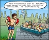 Cartoon: Neulich am Schwimmerbecken (small) by KritzelJo tagged schwimmbad,badeanstalt,sommer,nichtschwimmer,schwimmer,badekappen,schwimmflügel