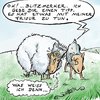 Cartoon: Schafe mit Frisur (small) by KritzelJo tagged schafe frisur mann frau