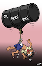 Cartoon: Oil Price Hike (small) by cartoonistzach tagged oil,price,crisis,resources,consumer
