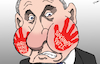 Cartoon: Slaps in the Face (small) by cartoonistzach tagged putin,navalny,muratov,russia,human,rights,freedom,award