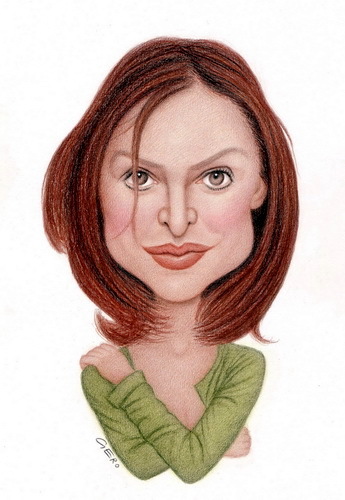 Cartoon: Calista Flockhart (medium) by Gero tagged caricature