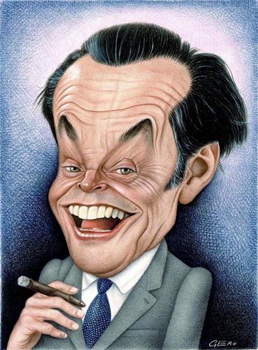 Cartoon: Jack Nicholson (medium) by Gero tagged caricature