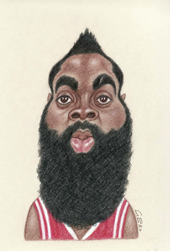 Cartoon: James Harden (medium) by Gero tagged caricature