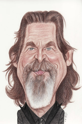 Cartoon: Jeff Bridges (medium) by Gero tagged caricature