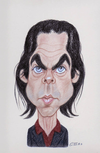 Cartoon: Nick Cave (medium) by Gero tagged caricature