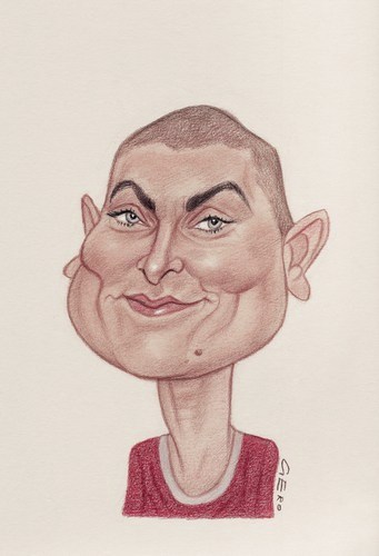 Cartoon: Sinead O Connor (medium) by Gero tagged caricature