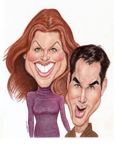 Cartoon: Will and Grace (medium) by Gero tagged caricature