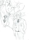Cartoon: NR 5 (small) by Rosetosaurus tagged manga,smoking