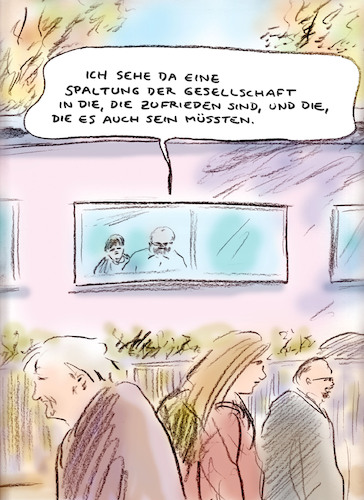 Cartoon: Hinter Glas (medium) by Bernd Zeller tagged hof