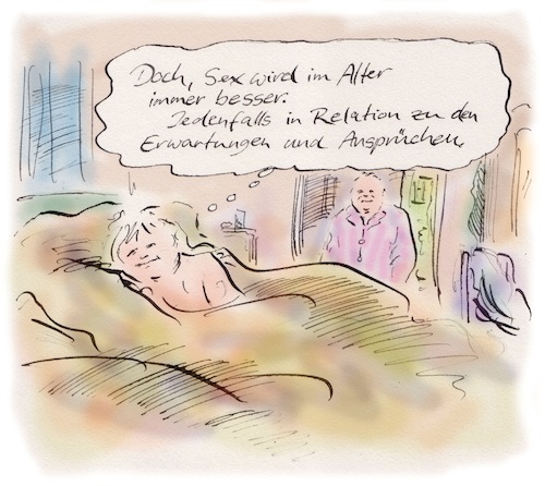 Cartoon: Verbesserung (medium) by Bernd Zeller tagged alter