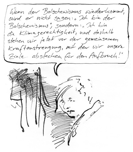 Cartoon: Voraussage (medium) by Bernd Zeller tagged grüne
