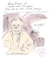 Cartoon: billiger Witz (small) by Bernd Zeller tagged innenministerin
