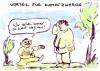 Cartoon: Perspektivische Täuschung (small) by Bernd Zeller tagged kampfsport,karate,judo,perspektiven,vergleiche,klein