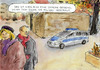 Cartoon: Polizeipräsenz (small) by Bernd Zeller tagged polizeipräsenz,sicherheit