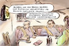 Cartoon: Religiöse Konflikte (small) by Bernd Zeller tagged jesiden