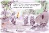 Cartoon: Riskante Technologie (small) by Bernd Zeller tagged technologie fortschritt feuer steinzeit risiko versicherungen