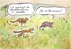 Cartoon: Umstände (small) by Bernd Zeller tagged umwelteinflüsse,darwinismus