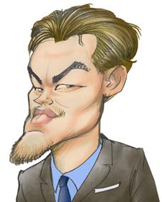 Cartoon: Leonardo di Caprio (medium) by Nenad Vitas tagged leonardo,di,caprio,portrait,actor,usa,movie,cinema,titanic