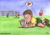 Cartoon: Fussball -  Ballverliebt - 2006 (small) by Portraits-Karikaturen tagged fußball fußballkarikatur fußballspieler fussballkarikatur fussball karikatur ballverliebt herz ball
