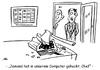 Cartoon: Computer-Cartoon No. 1 (small) by Portraits-Karikaturen tagged cartoon,karikatur,illustration,cartoons,karikaturen,illustrationen,datenschutz,datenschützer,computer,pc,it,sicherheit,hacken,axt,monitor,büro