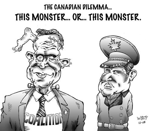 Cartoon: Canadian soup (medium) by wyattsworld tagged canada,politics,coalition,harper
