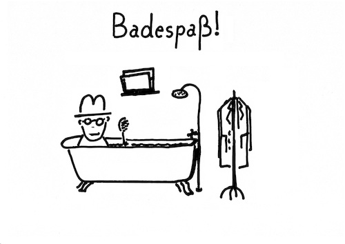 Cartoon: Badespaß (medium) by Stefan von Emmerich tagged baden
