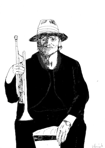 Cartoon: Chet Baker (medium) by Stefan von Emmerich tagged chet,baker