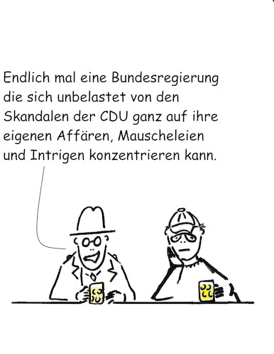 Cartoon: Skandal (medium) by Stefan von Emmerich tagged bundestagswahl,jamaikaregierung,wahl,cdu