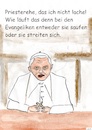 Cartoon: Priesterehe (small) by Stefan von Emmerich tagged zölibat,priesterehe,benedikt,evangelische