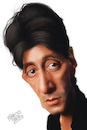 Cartoon: Al Pacino (small) by Francesco tagged alpacino,scarface,thegodfather