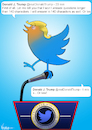 Cartoon: Twitterer of the United States (small) by NEM0 tagged donald,trump,tweet,twitter,internet,social,media,network,realdonaldtrump,communications,technology,smartphone,press,conference,journalism,journalist,nemo,nem0