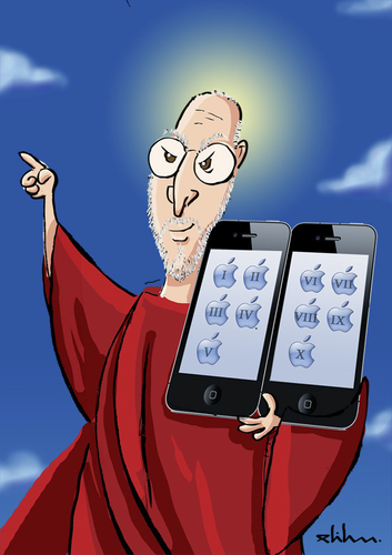 Cartoon: Steve Jobs (medium) by elihu tagged steve,jobs
