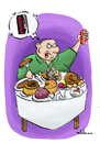Cartoon: Calories (small) by elihu tagged calories,food,coca,cola,elihu