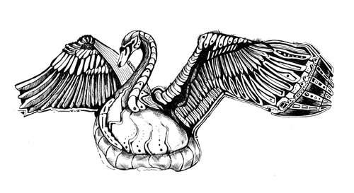 Cartoon: swan (medium) by Battlestar tagged schwan,swan,tiere,animals