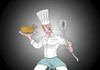 Cartoon: Hero chef (small) by JWallace tagged hero,chef,illustration