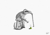 Cartoon: Cleaning (small) by julianloa tagged cleaning dog blind man poop