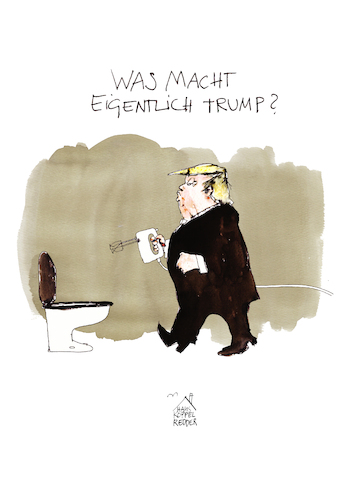 Cartoon: Trump (medium) by Koppelredder tagged trump,gequirltescheisse,trump,gequirltescheisse