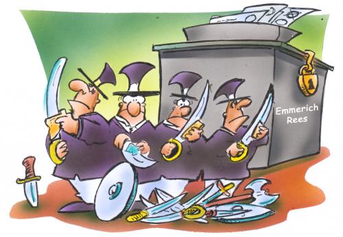 Cartoon: election (medium) by HSB-Cartoon tagged knife,politic,election,choose,ballot