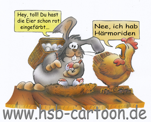 Cartoon: Ostereiersuche (medium) by HSB-Cartoon tagged ostern,osterhase,ostereier,huhn,henne,osternest,nest,ei,hase,cartoon,caricature,auirbrush,ostern,osterhase,ostereier,huhn,henne,osternest,ei,hase