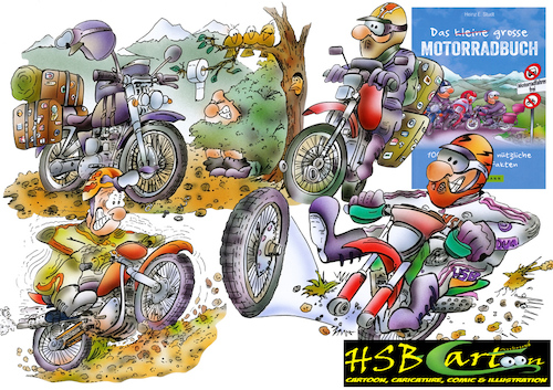 Cartoon: outdoor biker (medium) by HSB-Cartoon tagged motorrad,motorradfahrer,enduro,honda,yamaha,husqvarna,ktm,gasgas,aprilia,suzuki,kawasaki,tm,outdoor,bike,biker,bikerszene,cartoon,cartoonmotiv,cartoonzeichner,cartoondesign,illustration