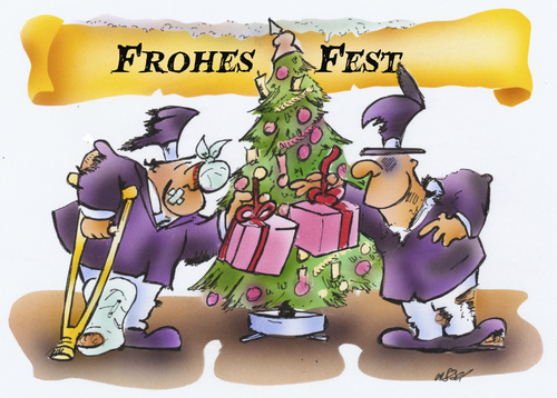 Cartoon: Politikerversöhnung (medium) by HSB-Cartoon tagged politik,versöhnung,friede,weihnachten
