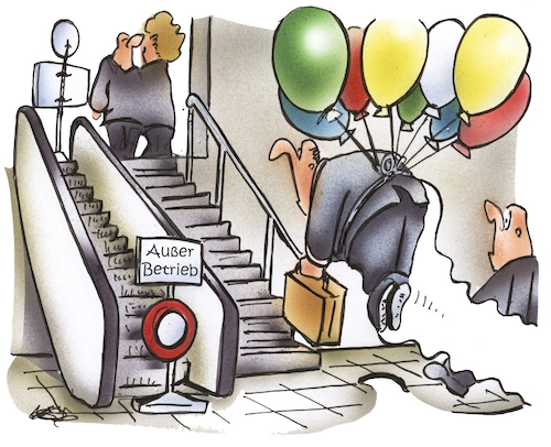 Cartoon: Rolltreppe (medium) by HSB-Cartoon tagged rolltreppe,außer,betrieb,treppenanlage,ballons,treppenstufen,fahrtreppe,personenbeförderung,technik,ubahn,metro,höhendifferenz,rolltreppe,außer,betrieb,treppenanlage,ballons,treppenstufen,fahrtreppe,personenbeförderung,technik,ubahn,metro,höhendifferenz