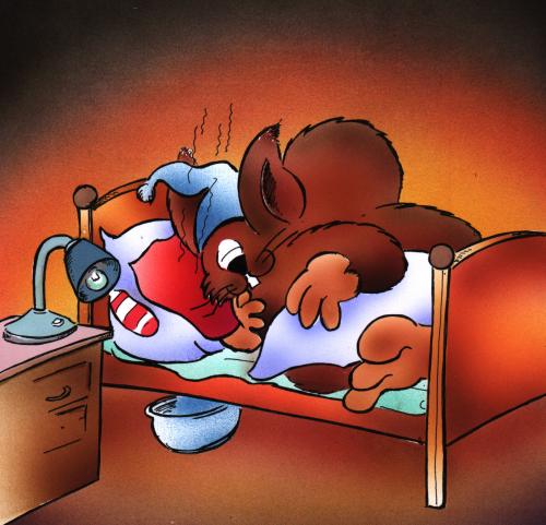 Cartoon: sleeping squirrel (medium) by HSB-Cartoon tagged squirrel,animals,eichhörnchen,nagetier,baum,winterschlaf,fettreserve,nuss,vorrat,tier,schlaf,pause