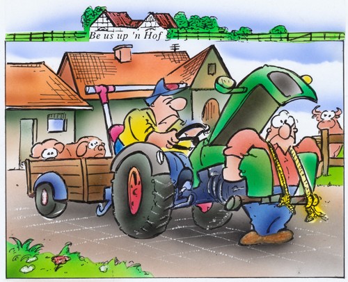 Cartoon: Traktor (medium) by HSB-Cartoon tagged trakr,trecer,landwirtshaft,agrar,maschine,hof,farm,bauernhof,stall,tier,tiere,schweine,maschine,hof,farm,agrar,landwirtschaft,agrarwirtschaft