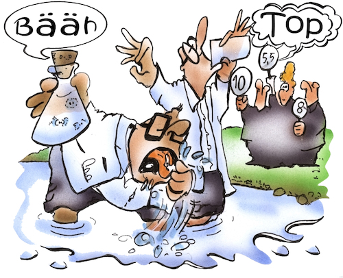 Cartoon: Wasserproben (medium) by HSB-Cartoon tagged wasserprobe,wassertest,keime,keimbelastung,wasseranalyse,laborergebnis,laboruntersuchung,trinkwasser,badesee,badewasser,see,wasserqualität,wassergüte,wasseruntersuchung,gesundheitsschädliche,verunreinigungen,wassereinleitung,chemiker,gewässerschutz,gewässerverunreinigung,schadstoff,schwebstoff,wassercheck,laborwert,natur,strand,wasserprobe,wassertest,keime,keimbelastung,wasseranalyse,laborergebnis,laboruntersuchung,trinkwasser,badesee,badewasser,see,wasserqualität,wassergüte,wasseruntersuchung,gesundheitsschädliche,verunreinigungen,wassereinleitung,chemiker,gewässerschutz,gewässerverunreinigung,schadstoff,schwebstoff,wassercheck,laborwert,natur,strand