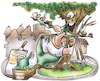 Cartoon: Beetpate Baumpate (small) by HSB-Cartoon tagged beetpate,baumpate,baumpflege,baumschutz,beetanlage,strassenbegleitgrün,gärtnern,natur,naturliebhaber,naturfreund,klimawandel,klimaretter,umwelt,karikatur,cartoon